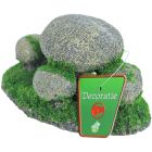 Boon Aqua Deco Ornament Polyresin Keien Met Mos- 13x8x7 cm.