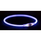 Trixie Flash lichtgevende Halsband Small /medium Blauw - 40 cm /8 mm