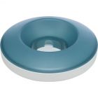 Trixie Slow feeding Rocking Bowl  Kunststof/TPR 0.5l/ 23 cm  Grijs/Blauw