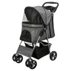 Trixie Buggy Voor Honden Grijs  47x100x80 cm - voor honden tot 15 kg 