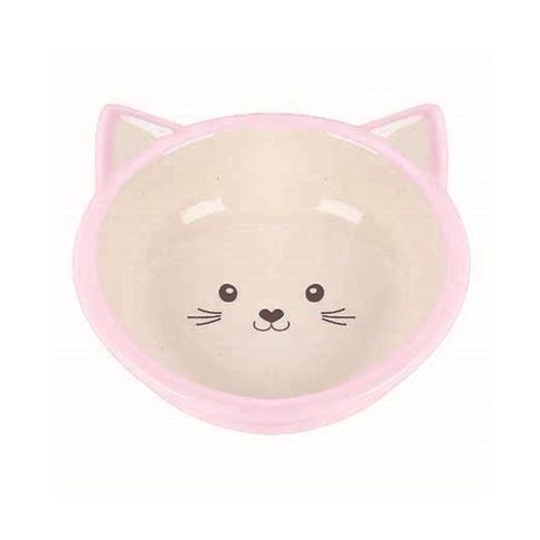 Happy Pet Voerbak Kitten Roze / Creme -200 ml |