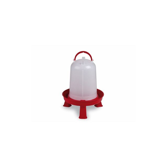Tijssen Watertoren Plastic Rood/Wit OP Voet -5 ltr