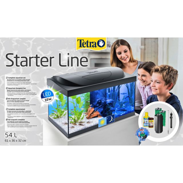 Tetra Starter line - Aquarium Zwart - 61x36x32 cm - 54 L