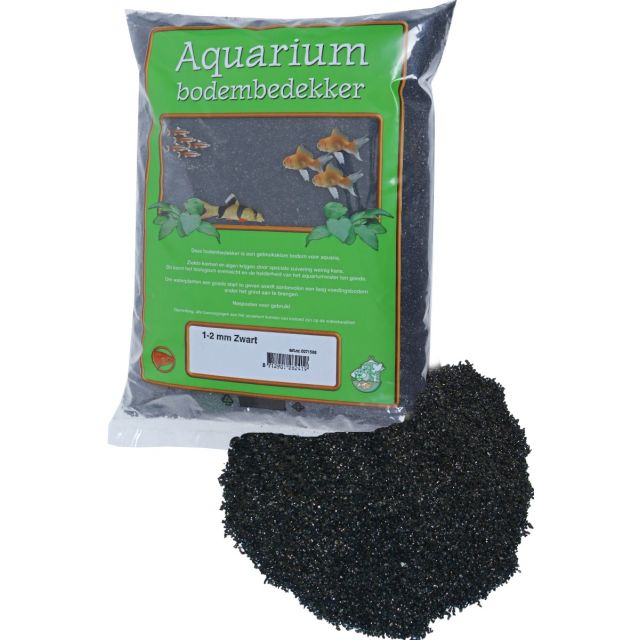 Aquarium Grind Edelsplit Zwart 1-2 mm -8 kg