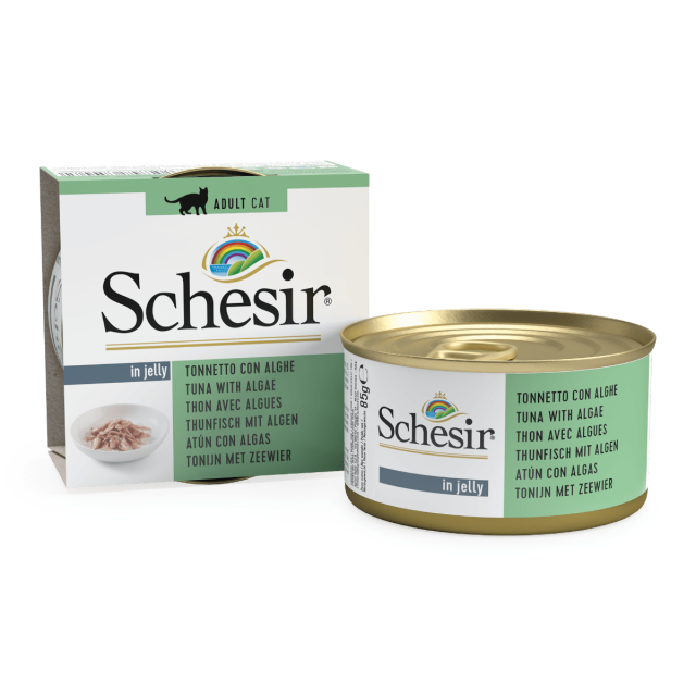 Schesir Cat Jelly Tuna & Seaweed  - 85 Gr 