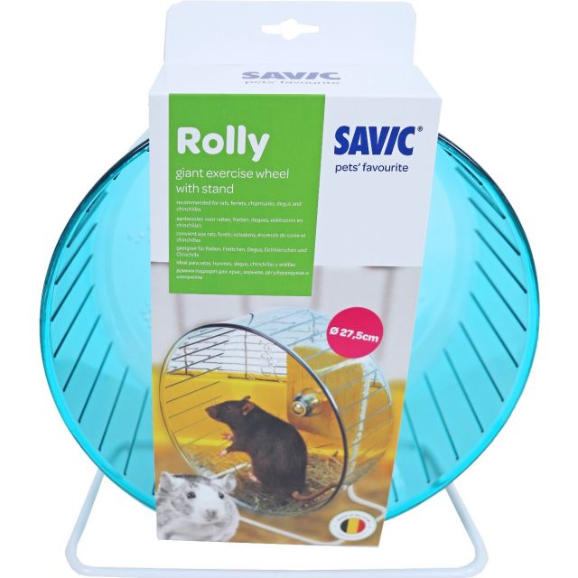 Savic Rattenmolen Rolly Plastic, Giant Met Standaard - 30 x 16,5 x 27,5 cm