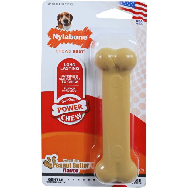 Nylabone Dura Chew bot peanutbutter, wolf M.