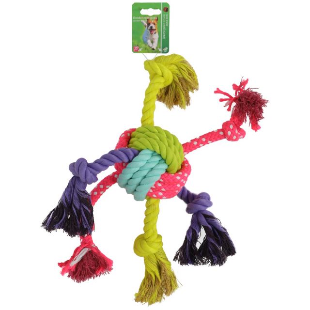 Boon Hond Speelgoed Knoopbal + Knoopslierten -43cm