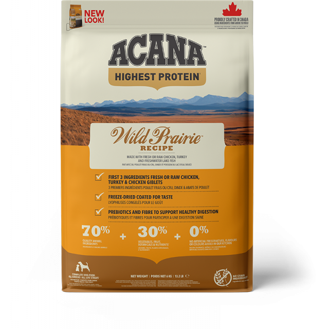 Acana Highest Protein Wild Prairie Dog -6 kg
