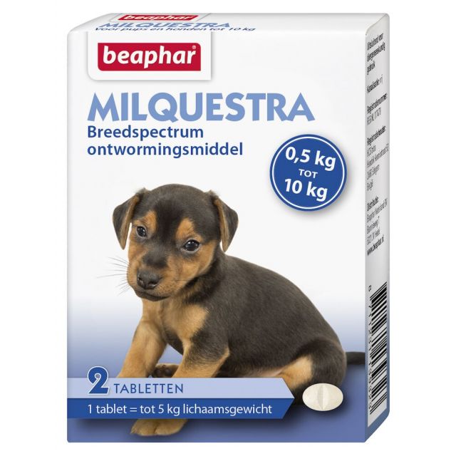 Beaphar Milquestra Kleine Hond & Pup 0,5-10 kg- 2 Stuks  OP=OP