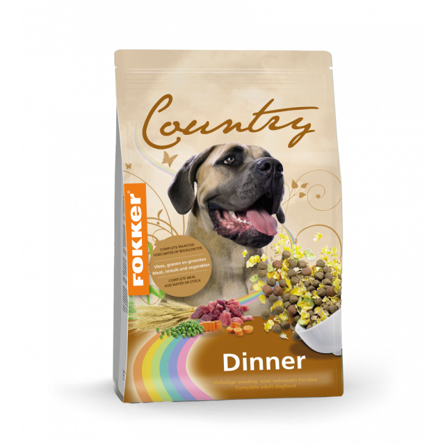 Fokker Country Dog Dinner -15 kg 