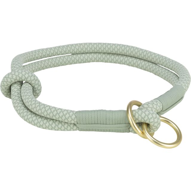 Trixie Soft Rope Half-Slip Halsband L  50 cm/ø 10 mm Salie/Mintgroen