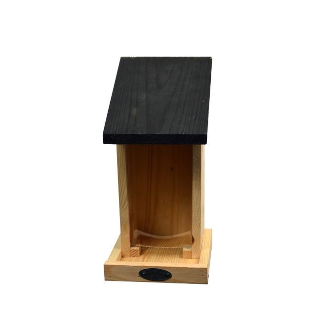 Tweetfeed Voeersilo Hout -15x14x30cm