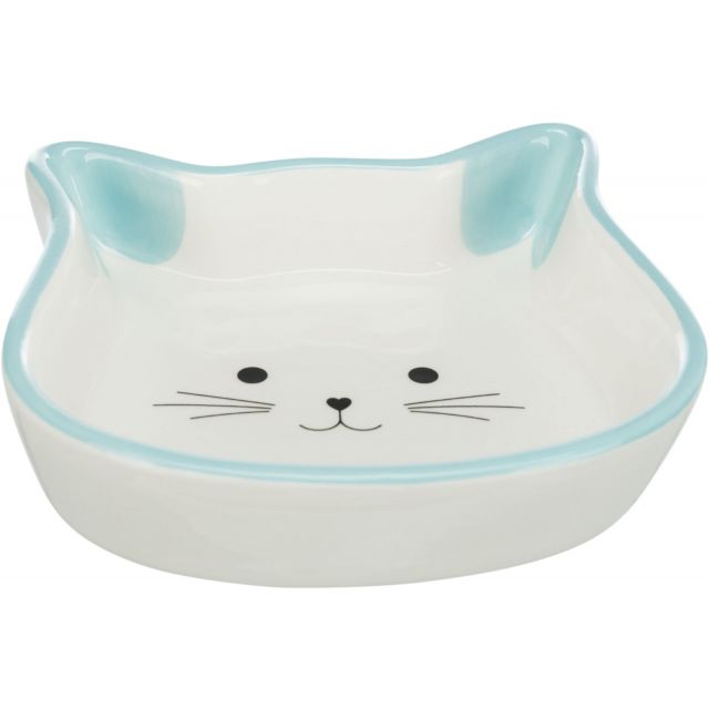 Trixie Voer/Waterbak Kattenhoofd Keramiek -0,25 l/12 × 12 cm