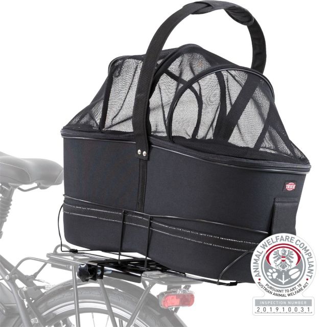 trixie fietsmand bagage drager breed zwart 60X29X49 CM