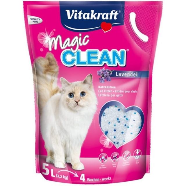 Vitakraft Magic Clean Lavendel -6 x 5 ltr  -Voordeelpack-