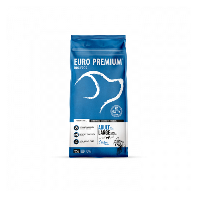 Euro-Premium Adult Large Chicken & Rice -12 kg 