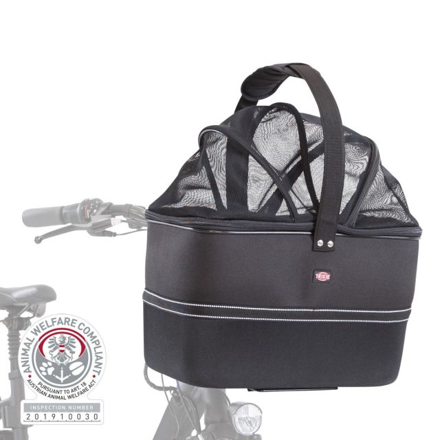 Trixie Stuur Fietsmand Zwart -41 × 47 × 29 cm, tot: 6 kg