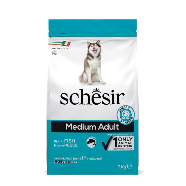 Schesir Hond Dry Maintenance Medium Vis -3 kg