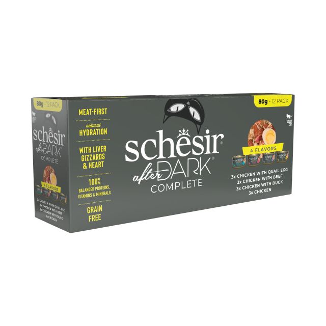 Schesir After Dark Bouillon Kat Variety Pack- 12x80gr