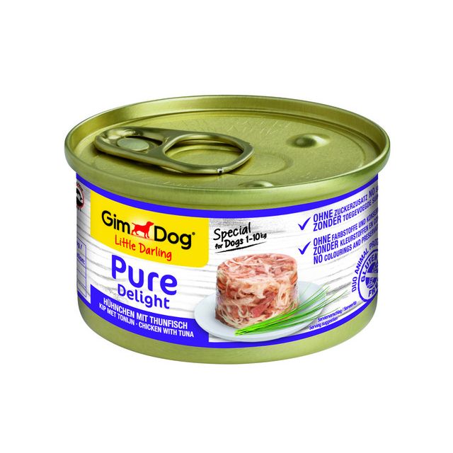 Gimdog Little Darling Pure Delight Kip Met Tonijn - 85 gram