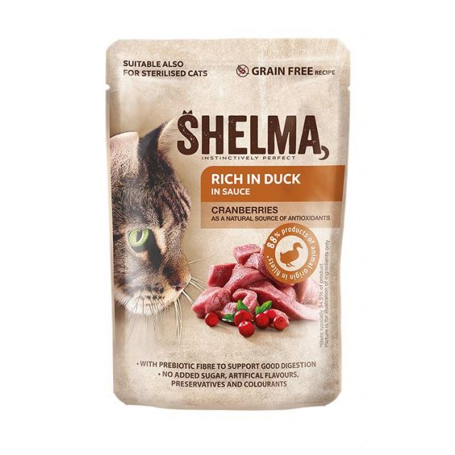 Shelma Pouch Fillets Duck/Cranberries -85 gram