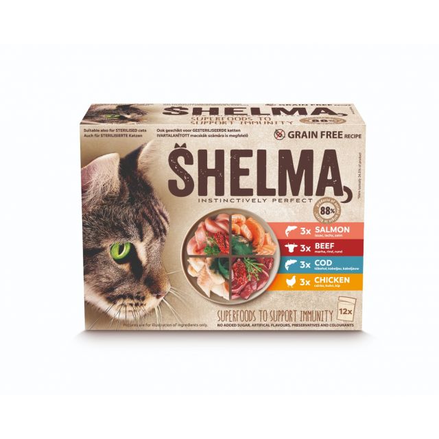 Shelma Pouch Fillets Fish Selection -12x85 gram