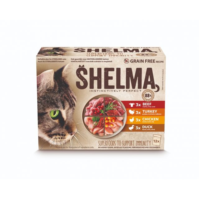 Shelma Pouch Fillets Meaty Selection -12x85 gram