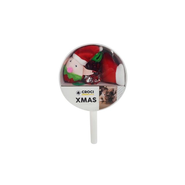 Xmas Croci Cat Lolly Met Speelgoed 