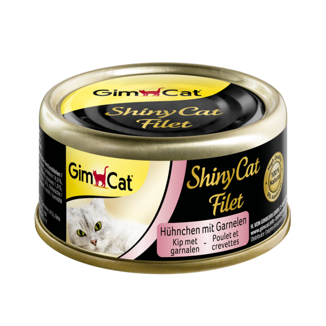 Gimcat Shinycat Filet Kip & Garnalen - 70 gr