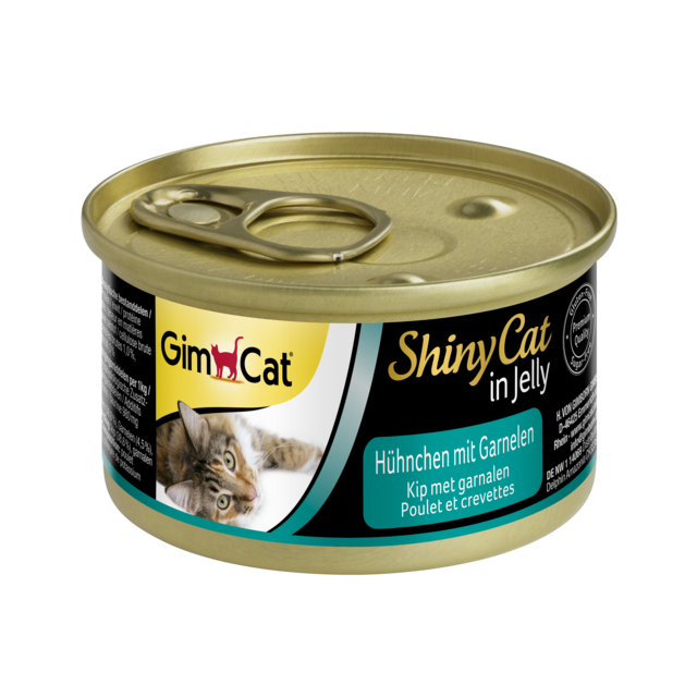 Gimcat Shinycat in Jelly Kip & Garnalen - 70 gr