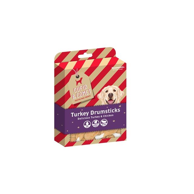 Xmas Cupid & Comet Xmas Turkey Drumsticks -160 gram