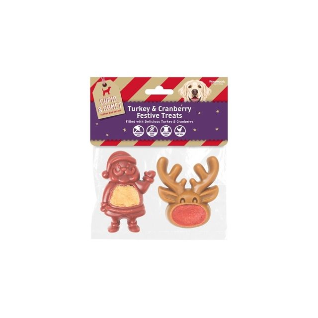 Xmas Cupid & Comet Xmas Festive gevulde santa & Rendier -100 gram