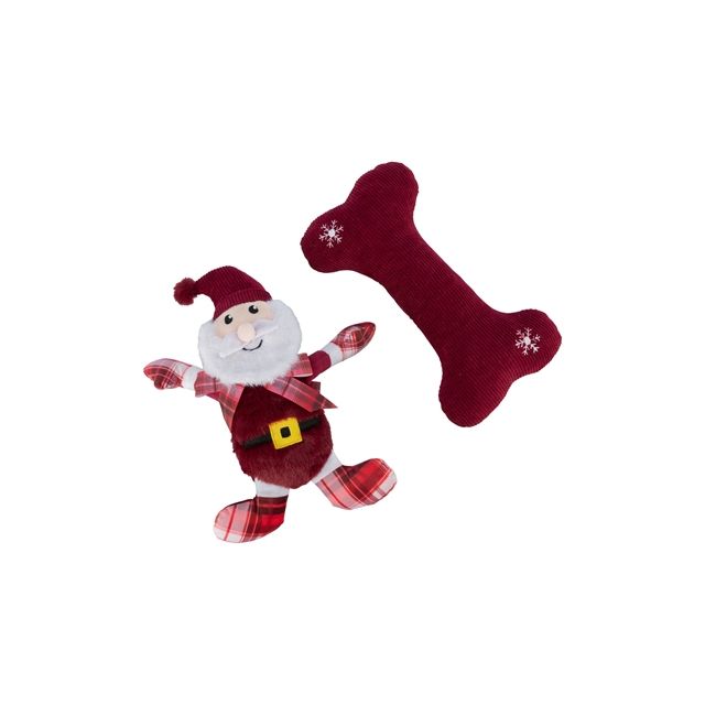 Xmas Trixie Xmas Giftset Bot Met kerstman Pluche / Stof -30 cm 