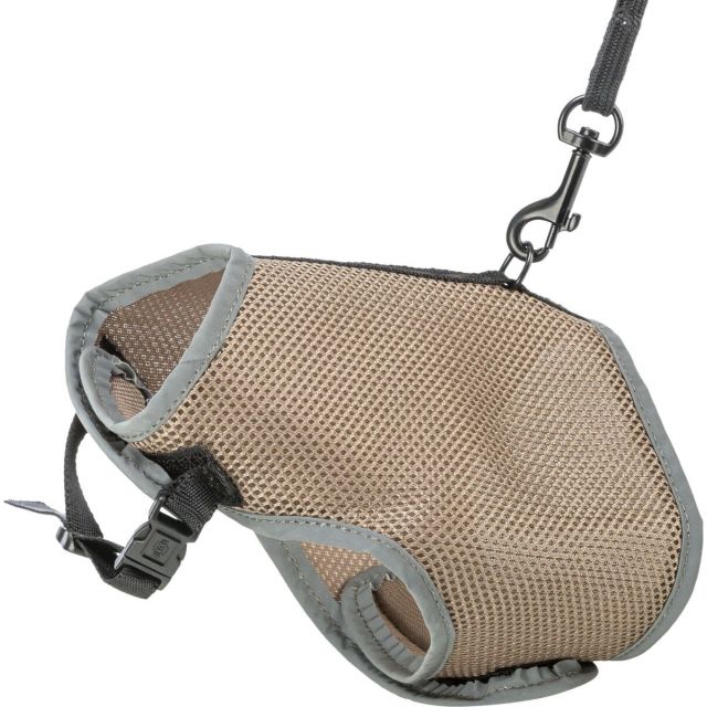 Trixie Softtuig Kat Met riem Taupe 24-42 cm/ lijn:1.20 m