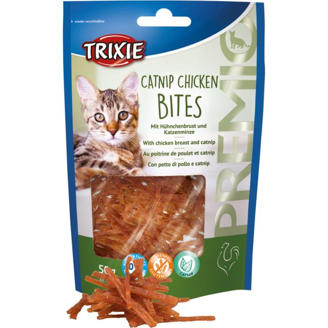 Trixie Premio Catnip Chicken Bites -50 gram OP=OP