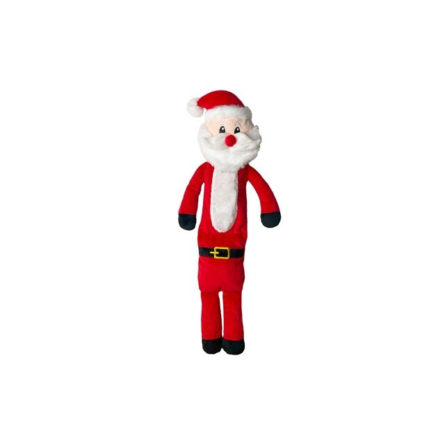 Xmas Happy Pet Soft Squeaky Kerstman -53x18x6 cm 