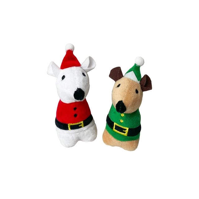 Xmas Happy Pet Christmas Muis -16x8x7 cm -2 stuks