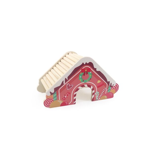 Xmas Cuoid & Comet Gemberkoek Huis -21x10.5x12 cm 