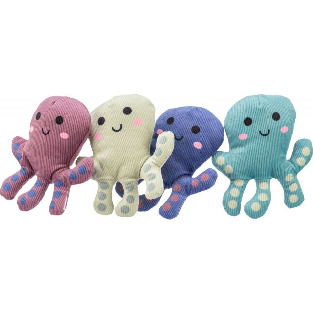 Trixie Octopus Pluche + Catnip -10 cm  Assortie 