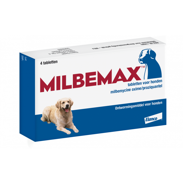 Milbemax Honden  (5-25 kg) - 4 stuks