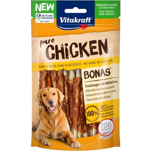 Vitakraft Pure Chicken Bonas Stick Kippenvlees -80 gram