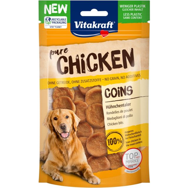 Vitakraft Pure Chicken Munten Kip -80 gram