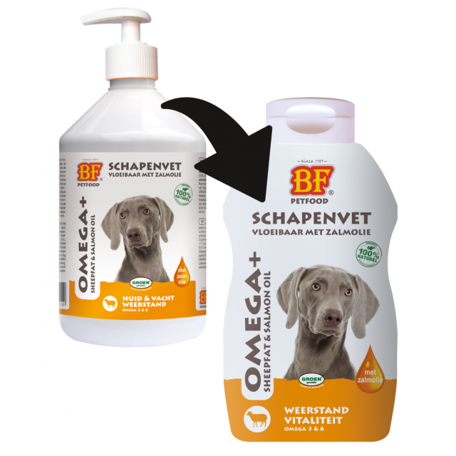 Biofood Schapenvet  Met Zalmolie -250 ml