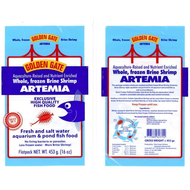 Golden Gate Artemia Flatpack -453 gram