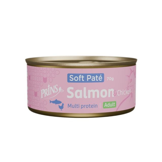 Prins Salmon & Chicken Soft Pate'-70 gram