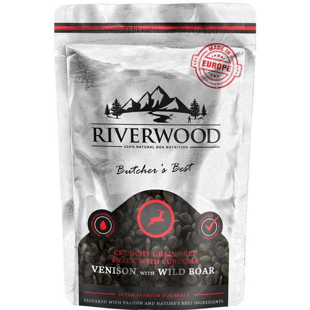 Riverwood Crunchy snack Venison & Wild Boar -200 gram