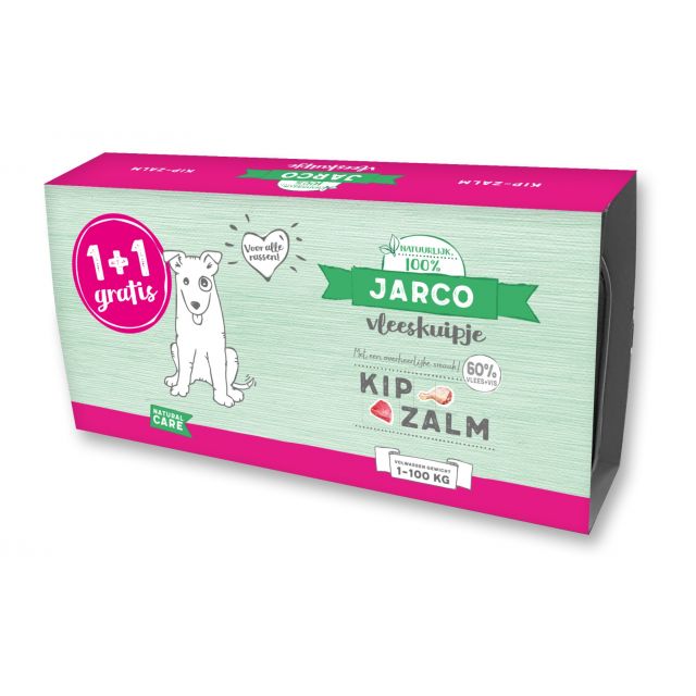 Jarco Dog Vleeskuipje Kip -Zalm -2x150 gram