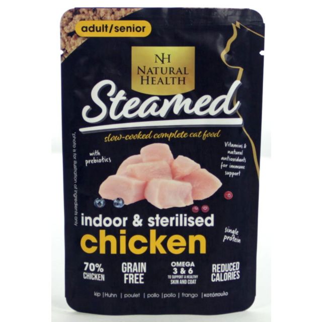 Natural Health cat Steamed Indoor Sterillised -85 gram