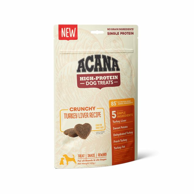Acana High-Protein Dog Treat Turkey -100 gram   